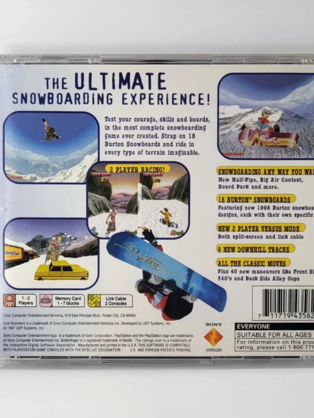Cool Boarders 2 - Sony PlayStation 1 CIB Great Condition Tested/Works